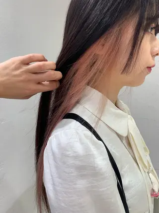 ロング カラー ヘアアレンジ 🫧透明感カラー/ ボブ/小笠原汐海🪽のヘアスタイル