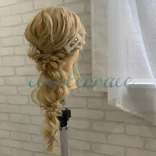 ヘアアレンジ 透け感カラー 顔周り/neneのヘアスタイル