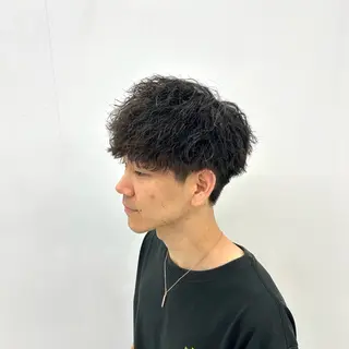 ショート パーマ メンズ 【メンズパーマ特化】 🍏網中勇喜のヘアスタイル