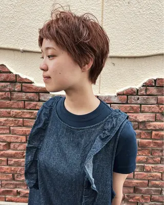 ショート メンズハイトーン/栄 /イトウタケルのヘアスタイル