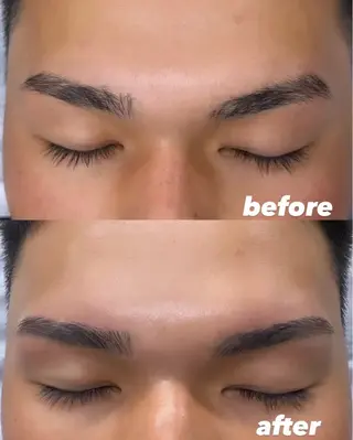 メンズ アイブロウ エサージュオム 新宿店のマツエク・マツパデザイン