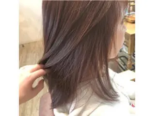 ミディアム カラー パーマ ヘアアレンジ 【ヘアケア特化型】 newi天王寺のヘアスタイル