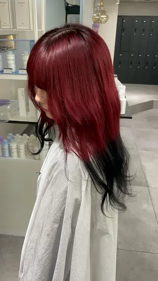 ロング カラー ikiRu ﾊｲﾄｰﾝ/渋谷のヘアスタイル