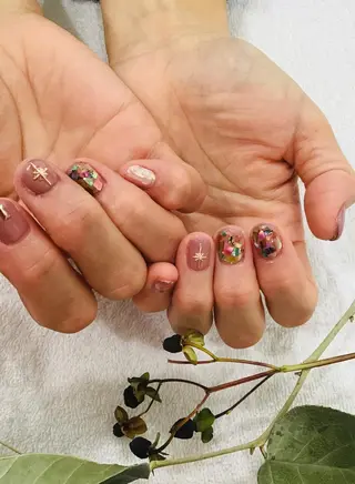 ショート ネイル ＥＮＮＡＩＬ野中本店所属・EN_NAIL 野中本店Ayakaのネイルデザイン