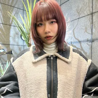 ミディアム カラー オシャレデザイン 🧺🪽/SHUNOのヘアスタイル