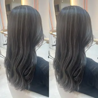 ロング カラー ブリーチ無しダブル カラー🦕まどかのヘアスタイル