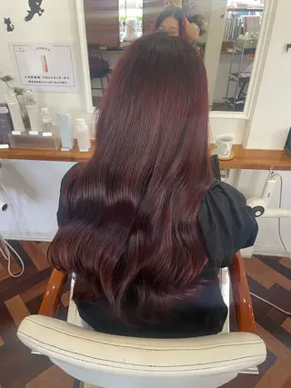 ロング カラー mopa所属・mopa_kaede 暖色カラー/ロングのヘアスタイル