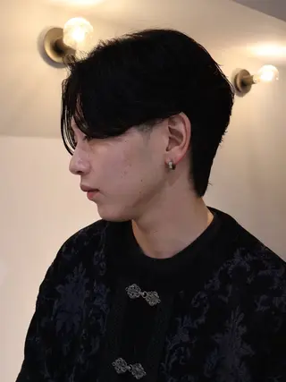 パーマ メンズ 心櫻/メンズパーマ/ ニュアンス/フェザーのヘアスタイル