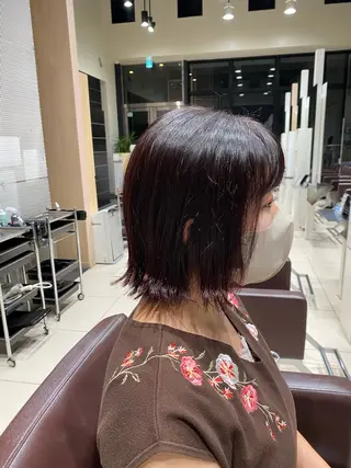 ショート ボブ/顔まわりレイヤ ー/新宿/KOKIのヘアスタイル