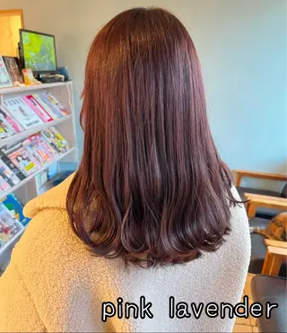 セミロング カラー キハコ豊橋岩田店所属・瀧本 知沙のヘアスタイル