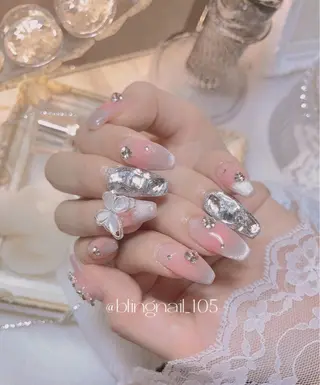 ネイル 23時まで❤︎韓国、 ワンホンネイルのネイルデザイン