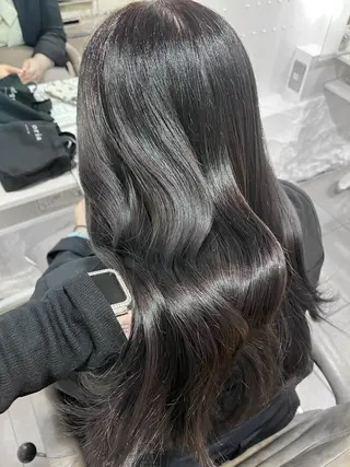 ロング カラー メンズセンターパート 🇰🇷wakanaのヘアスタイル