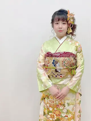 セミロング ヘアアレンジ GRANLUSSO 〜グランルッソ駅前店所属・木口 嘉美のヘアスタイル