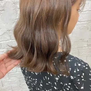 ミディアム カラー 小顔カット/艶 カラー特化♡MIHOのヘアスタイル