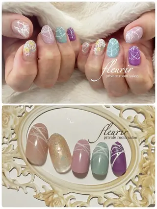 ネイル フルリール 【プライベートサロンのネイルデザイン