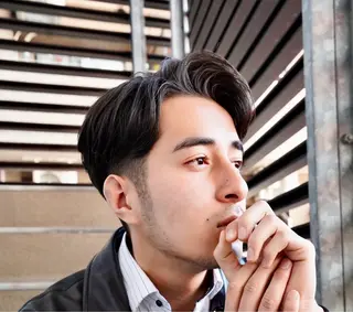 ミディアム パーマ メンズ かずき 💈毛流れ💈のヘアスタイル