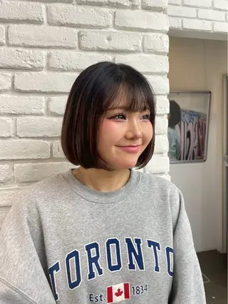 ショート DIFINOaoyama所属・🎧ayaka/ボブ /透明感カラー 🩵のヘアスタイル