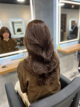 ロング カラー ヘアアレンジ レイヤー×透明感カラ ーHAYATOのヘアスタイル