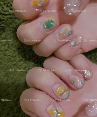 ネイル Shis_🦄shi 韓国風キラキラネイルのネイルデザイン