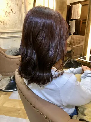 ミディアム カラー Carina所属・セン北徒歩５分 キシタクのヘアスタイル