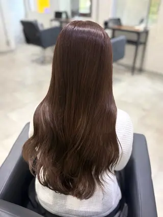 ロング カラー shiori/透明感 /顔周り/髪質改善のヘアスタイル
