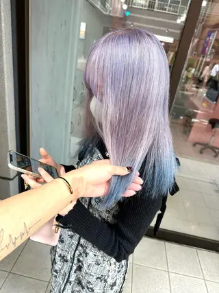 ロング カラー ブリーチ人気No.1 MANATO🎨🌈のヘアスタイル