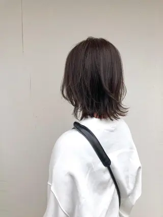ミディアム カラー wカラー 指名No1かけるのヘアスタイル