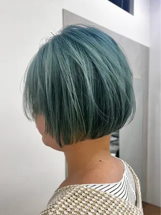 ショート カラー ウルフ🐺/ボブ ハイトーン🌈/増田のヘアスタイル