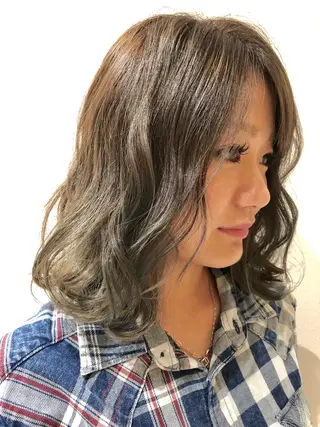 ミディアム カラー RUBEUS【ルベウス】所属・✨艶々カラー🎨 杉本賢人のヘアスタイル