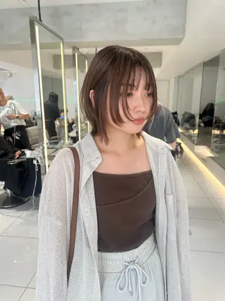 ミディアム カラー ショートカット募集中 /NAGISAのヘアスタイル