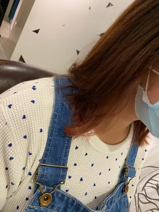 ミディアム カラー Rely 美空のヘアスタイル