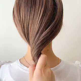 ミディアム カラー 🌱小顔ヘア/ボブ ミディアム/双葉🌱のヘアスタイル