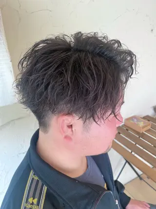 ショート パーマ メンズ メンズ特化/パーマ指 名No.1/百瀬太郎のヘアスタイル