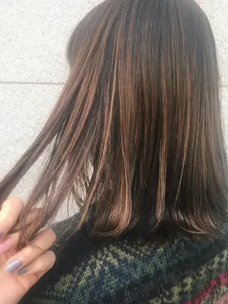 セミロング カラー 酒井 麻里のヘアスタイル