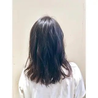 ミディアム カラー パーマ ヘアアレンジ 【ツヤ髪美容師】 ツダケイスケのヘアスタイル