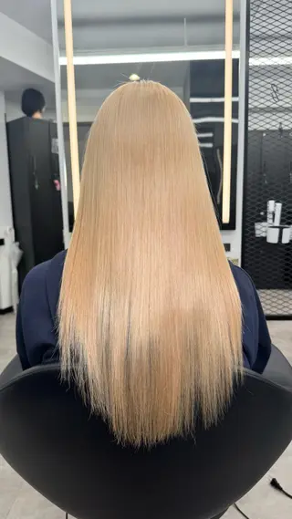 ロング カラー ZYNX所属・MAHIRO/複雑 履歴/ハイトーンのヘアスタイル