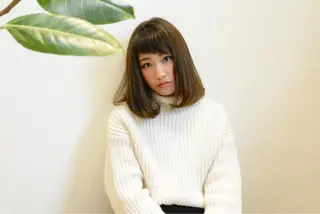 ミディアム ショート、ボブ シマダマサトのヘアスタイル