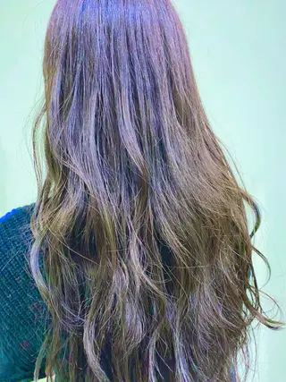 セミロング カラー メンズブリーチカラー /パーマ ごーた立川のヘアスタイル