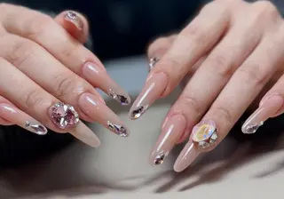 ネイル By moonネイル 🌷ワンホン/韓国風のネイルデザイン