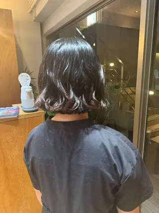 ショート コテ巻き風/ボブ パーマ🌼杉田 萌恵のヘアスタイル