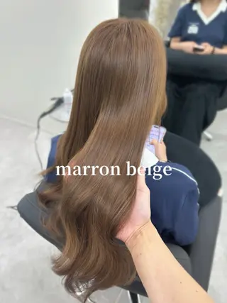 ロング カラー 心斎橋/ブリーチなし 髪質改善/レイヤーのヘアスタイル