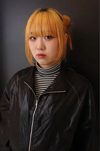 ミディアム カラー ヘアアレンジ @kyoniyy KYONIのヘアスタイル