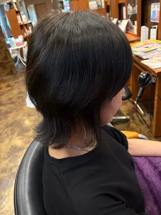 ミディアム 落合 ちりのヘアスタイル