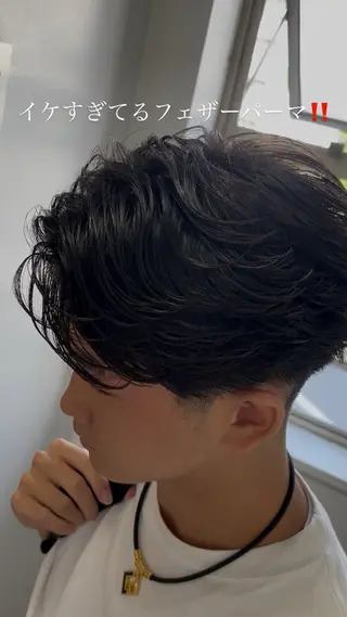 ショート パーマ メンズ メンズ特化⚡️パーマ テッタのヘアスタイル
