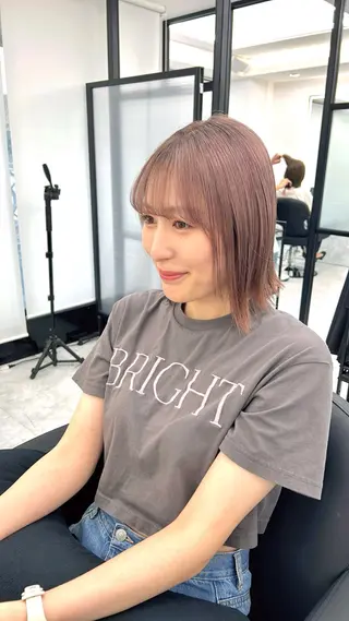 ミディアム F.所属・miku 🍑髪質改善サロンのヘアスタイル