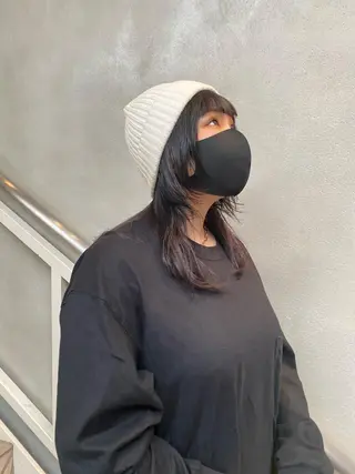 カラー ウルフカット 811 大阪梅田 ウルフのヘアスタイル