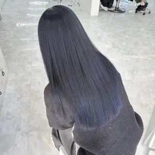 ロング カラー ダブルカラー 韓国レイヤーKYONのヘアスタイル