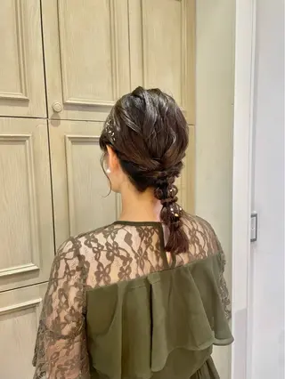 ヘアアレンジ ハイトーンカラー/ 長さだし🐇きょうかのヘアスタイル