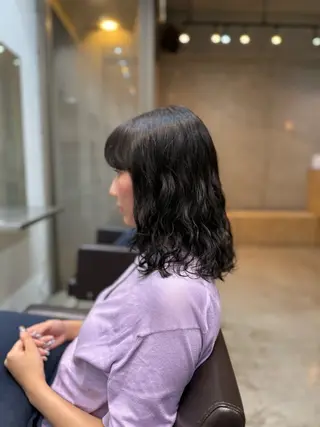 ミディアム スパイラルパーマ /神野のヘアスタイル