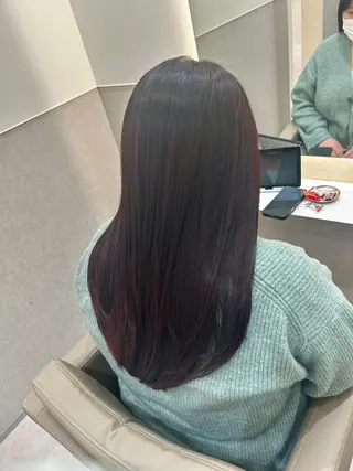 ロング 艶髪ストレート/ 透明感カラー/ひよりのヘアスタイル
